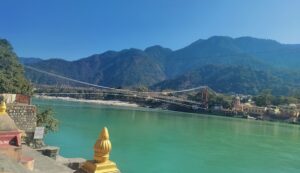 Rishikesh Ganga river from above